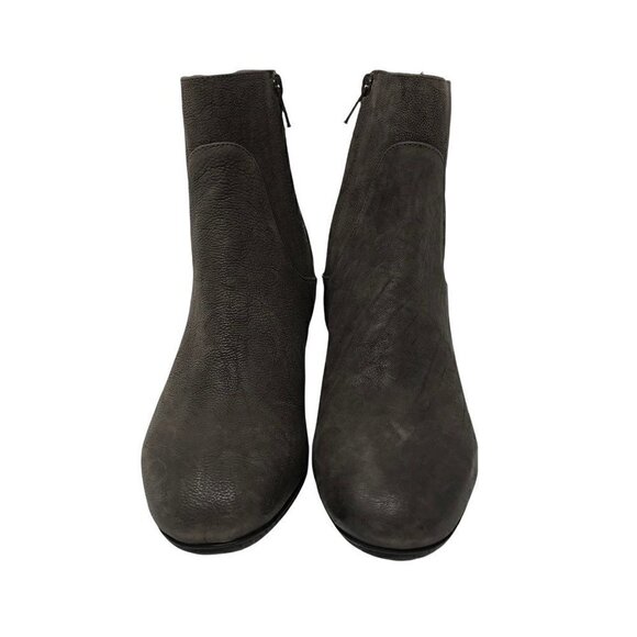 NEW Grigiarancio Women's Ankle Boots Booties Brown Leather Mid High Zip Italy 6 - Picture 2 of 8